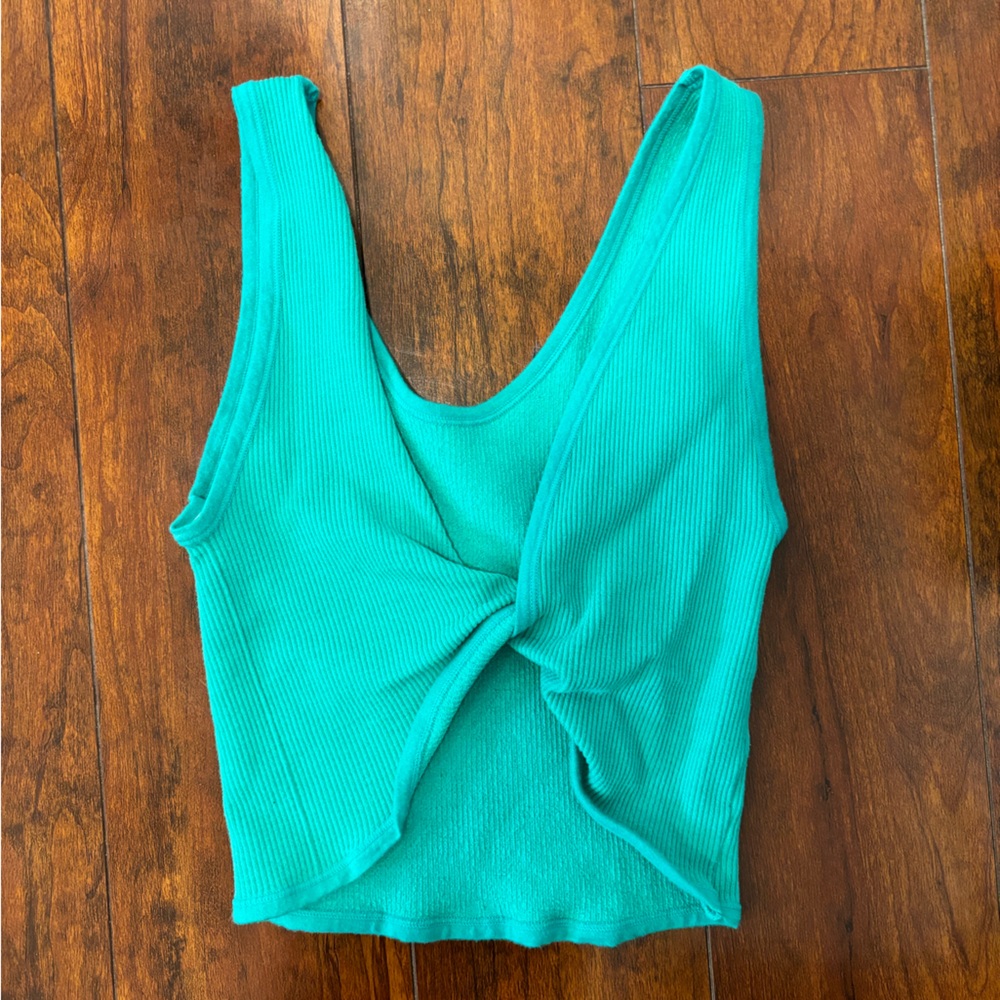 Urban outfitters out from under knotted cropped tank top